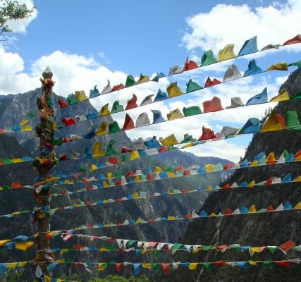 Banderas tibetanas